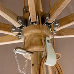 Outlet Marktschirm Teakwood Ø 350 cm Sonnenschirme