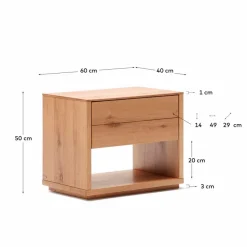 Kave Home Nachttische & Kommoden|Nachtkommode Alguema