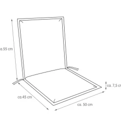 Gartenstuhl-Auflagen|Niedriglehner-Auflage Unica 100 x 50 cm