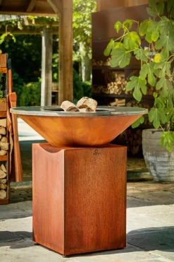 OFYR Feuerschalen|Holzkohlegrills|Outdoor-Kochstelle Classic Corten 85