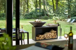 Best Outdoor-Kochstelle Island Black 100 Feuerschalen|Holzkohlegrills