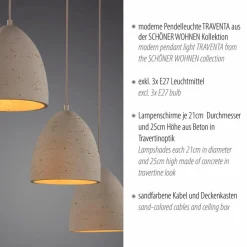 SCHÖNER WOHNEN-Kollektion Pendelleuchten|Pendelleuchte Traventa