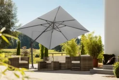 Discount Pendelschirm Rhodos Twist Model 2025 Sonnenschirme