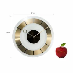 Nextime Quarzwanduhr Retro Ø 31 cm