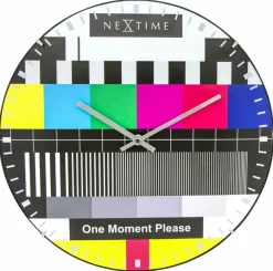 Nextime Wanduhren|Quarzwanduhr Testpage Dome Ø 35 cm