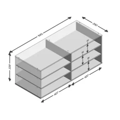 Regaleinsatz Calvia Büroschränke & Regale|Büromöbel-Serien
