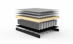 INNOVATION LIVING Schlafsofa mit Armlehnen Splitback Chrom