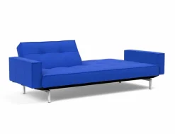 INNOVATION LIVING Schlafsofa mit Armlehnen Splitback Chrom