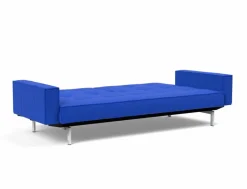 INNOVATION LIVING Schlafsofa mit Armlehnen Splitback Chrom