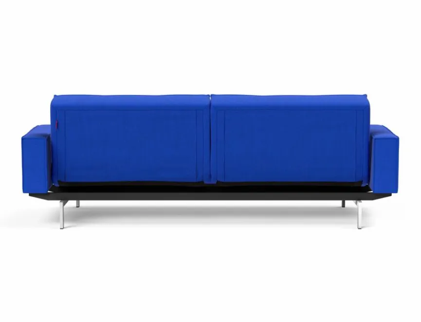 INNOVATION LIVING Schlafsofa mit Armlehnen Splitback Chrom