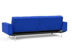 INNOVATION LIVING Schlafsofa mit Armlehnen Splitback Chrom