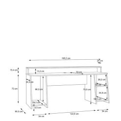 Kinder FORTE Kinder- & Jugendschreibtische|Kinder- & Jugendschreibtische|Schreibtisch Tezaur