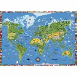 Clearance Schreibtischunterlage Weltkarte Kinder Kinder- & Jugendschreibtische|Kinder- & Jugendschreibtische