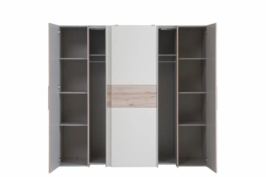 Hot Schwebe-/Drehtürenschrank Kalixtus 200 x 190 cm Kleiderschränke