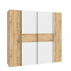 Online Schwebe-/Drehtürenschrank Kalixtus 200 x 190 cm Kleiderschränke