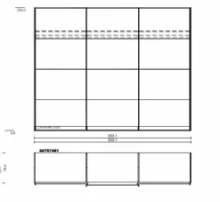 Jutzler Kleiderschränke|Schwebetürenschrank Liventio 300 x 236 cm