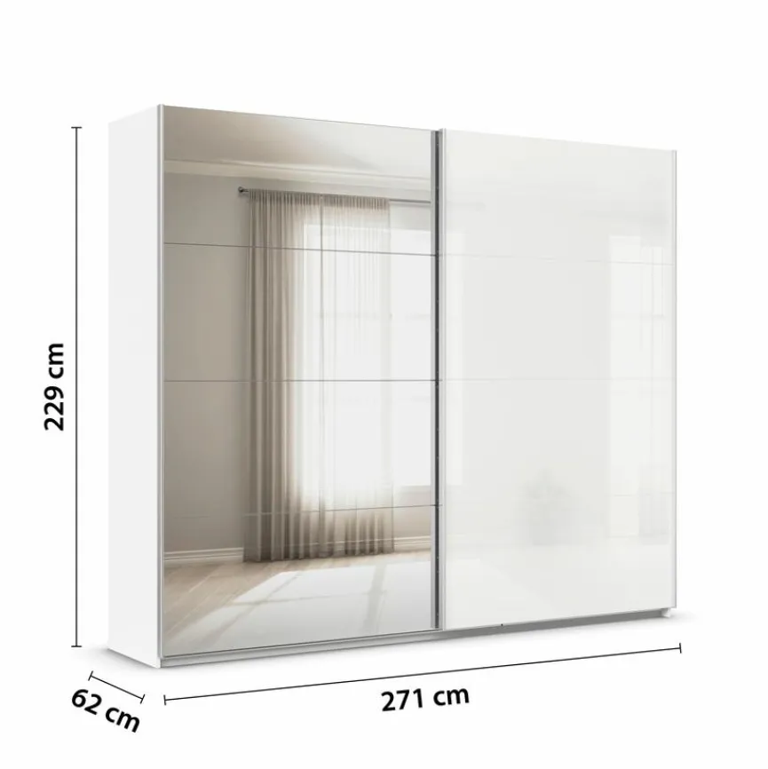 rauch ORANGE Schwebetürenschrank Quadra 271 x 229 cm