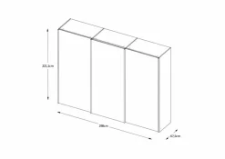 Staud Schwebetürenschrank Sinfonie 298 x 222 cm
