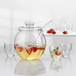 BOHEMIA Cristal Servier-Set 9tlg.