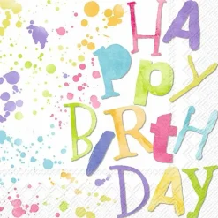 Clearance Serviette Birthday splashes 20tlg. Tischwäsche|Tischwäsche