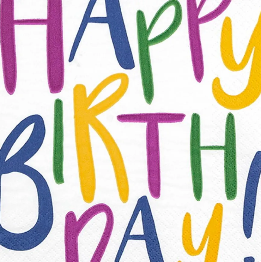 Serviette Happy Birthday 20tlg.