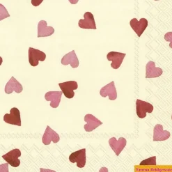 Tischwäsche|Tischwäsche|Serviette Hearts 20tlg.