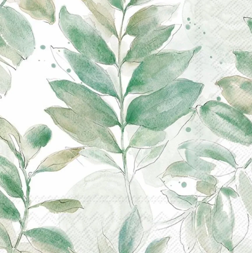 Serviette Soft Petal Leaves 20tlg.