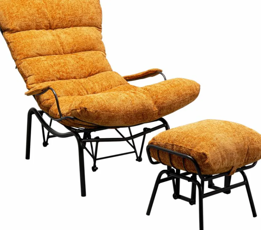 KARE DESIGN Sessel|Sessel mit Hocker Vienna 87842