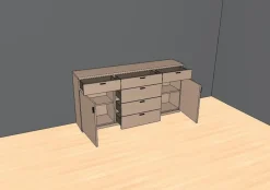 Outlet Sideboard Kira-System Kommoden
