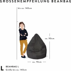 Clearance Sitzsack Beanbag Fluffy L Kinder Sitzgelegenheiten|Sitzgelegenheiten