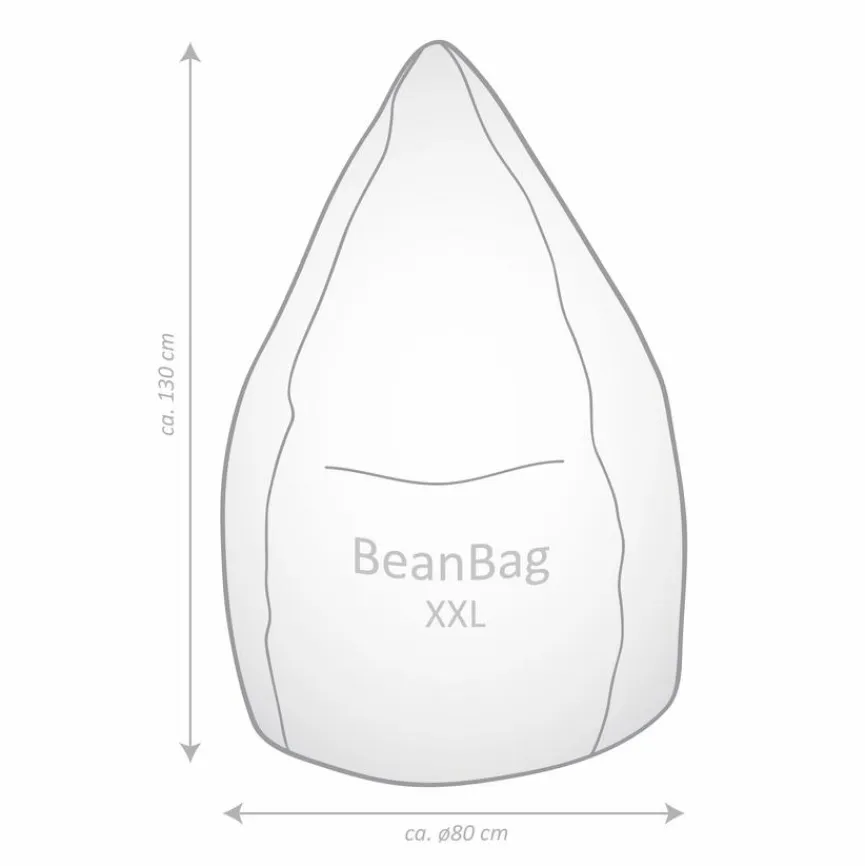 Kinder Sitting Point Sitzsack Beanbag Mink XXL