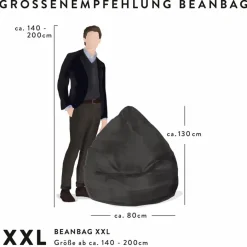 Best Sitzsack Beanbag Woolly XXL Kinder Sitzgelegenheiten|Sitzgelegenheiten