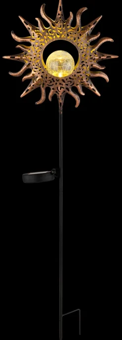 Outlet Solar-Erdspieß Metall, rostfaben Led-Solarleuchten|Led-Solarleuchten