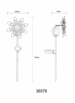 Solar-Erdspieß null Led-Solarleuchten|Led-Solarleuchten