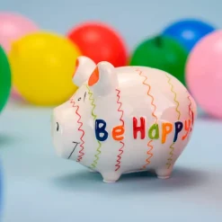 Hot Spardose Be Happy! 12,5 x 9 cm Dekodosen