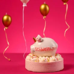 Dekodosen|Spardose Schweinhorn 12,5 x 9 cm