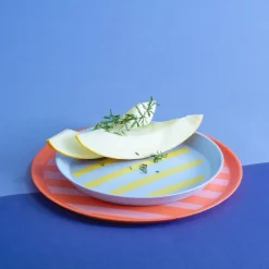 Hot Speiseteller Nora Stripes Ø 25,5 cm Geschirr