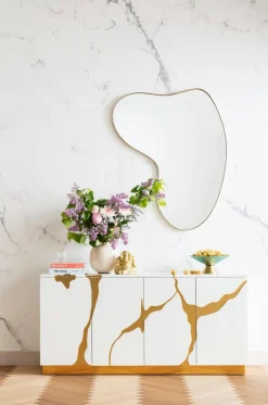 KARE DESIGN Wandspiegel|Spiegel Shape Brass