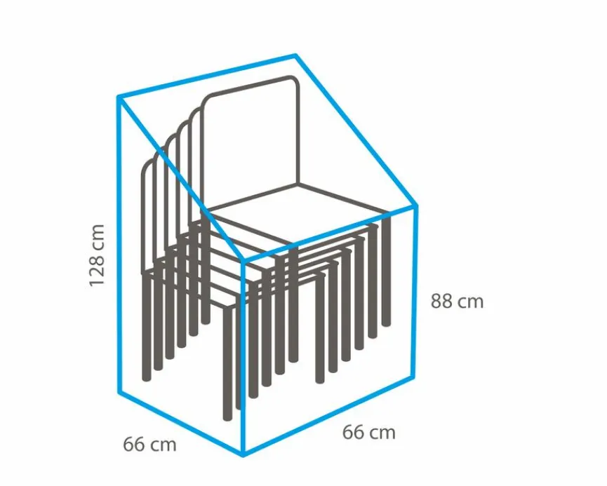 Outlet Stapelsessel-Schutzhülle 66 x 128 x 66 cm Schutzhüllen
