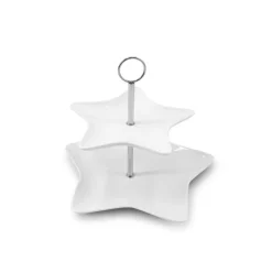 2-stöckige Etagere Stern 23,5 cm