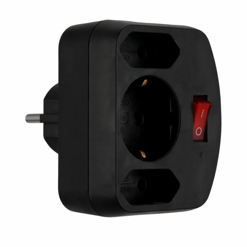 Outlet Steckdosenadapter 2+1 Zubehör