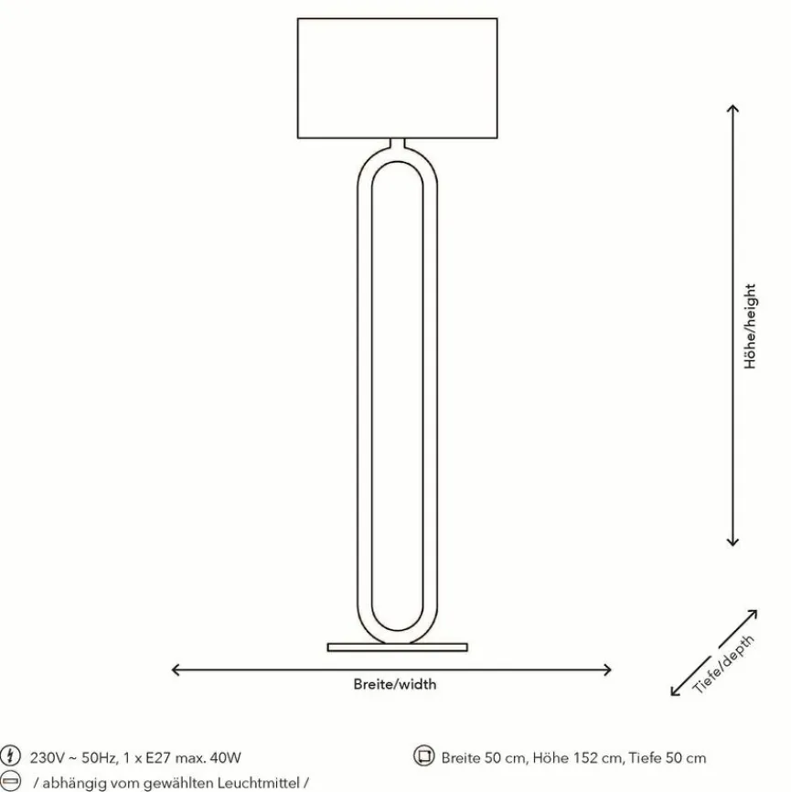ELOBRA Stehleuchte Patagonia Loop