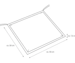 Clearance Stuhlkissen Unica 50x50 cm, Gartenstuhl-Auflagen
