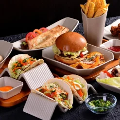 CreaTable Platten|Servierplatten|Tacohalter Street Food 2tlg.