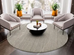 Teppich Amelia Ø 200 cm Natur(Look) Teppiche