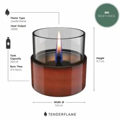 Tenderflame Tischfeuer Aster 10 Reactive Glaze