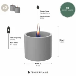Tenderflame Feuerschalen|Tischfeuer Breeze 8