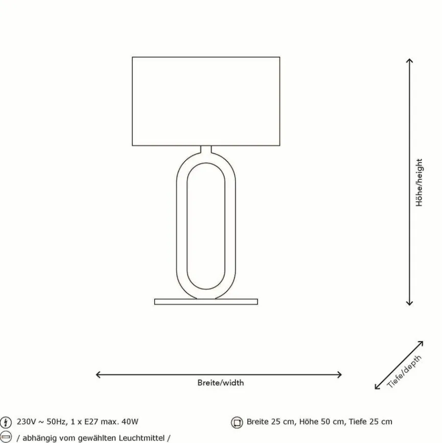 ELOBRA Tischleuchte Patagonia Loop