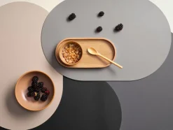 New Tischset Leather Optic Fine Ø 38 cm Tischwäsche|Tischwäsche