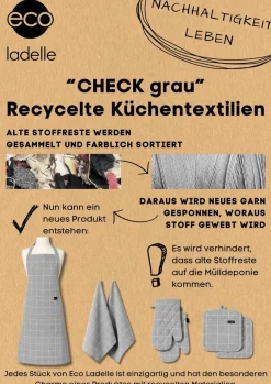 ladelle Topflappen Eco Check 2tlg.